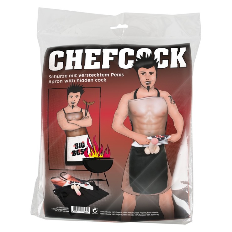GREMBIULE SEXY PER UOMO BIG BOSS CON PISELLO CHE SI ALZA
