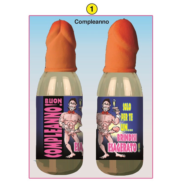 MINI BIBERON CON PENE BRINDISI ESAGERATO