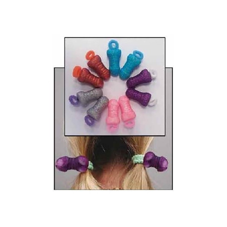 COPPIA ELASTICI COLORATI CON PISELLO