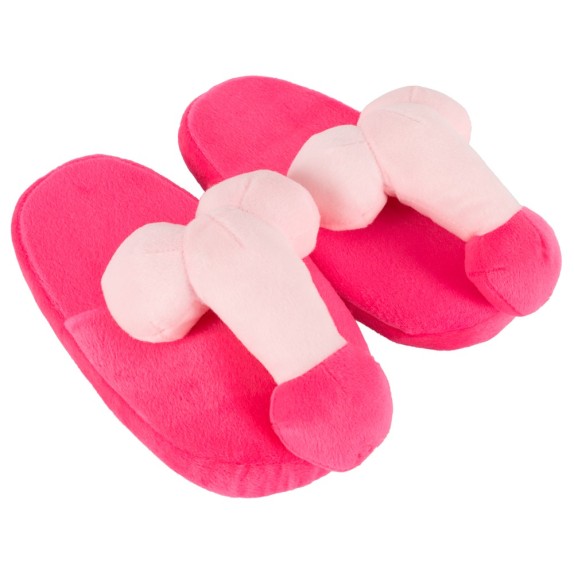 CIABATTE SEXY CON PENE IN PELUCHE ARTICOLO SCHERZOSO