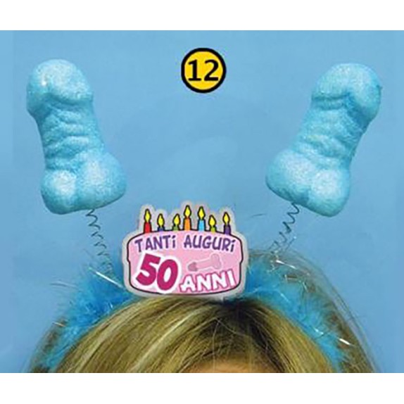 CERCHIETTO CON PENI GLITTER GADGET SCHERZOSO