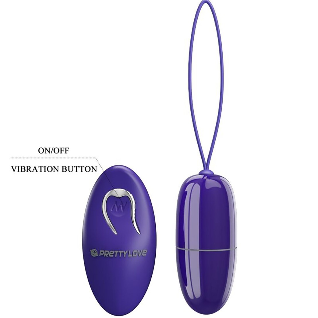 OVETTO VIBRANTE VAGINALE A BATTERIA IN ABS...