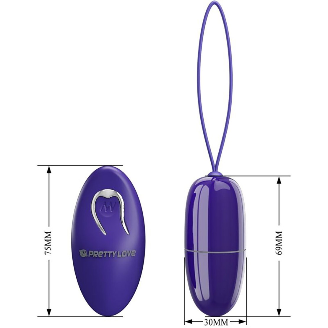 OVETTO VIBRANTE VAGINALE A BATTERIA IN ABS...