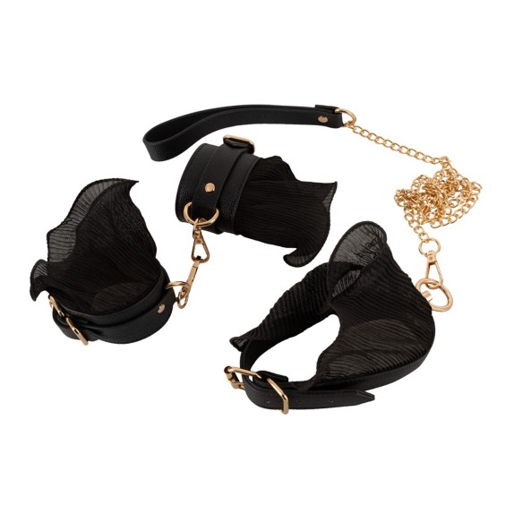 copy of COSTRITTIVO SEXY SET 3 PEZZI BONDAGE CON CATENE DORATE E PIZZO NERO BAD KITTY