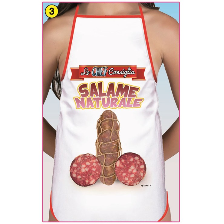GREMBIULE SCHERZOSO SEXY PER LEI LO CHEF CONSIGLIA
