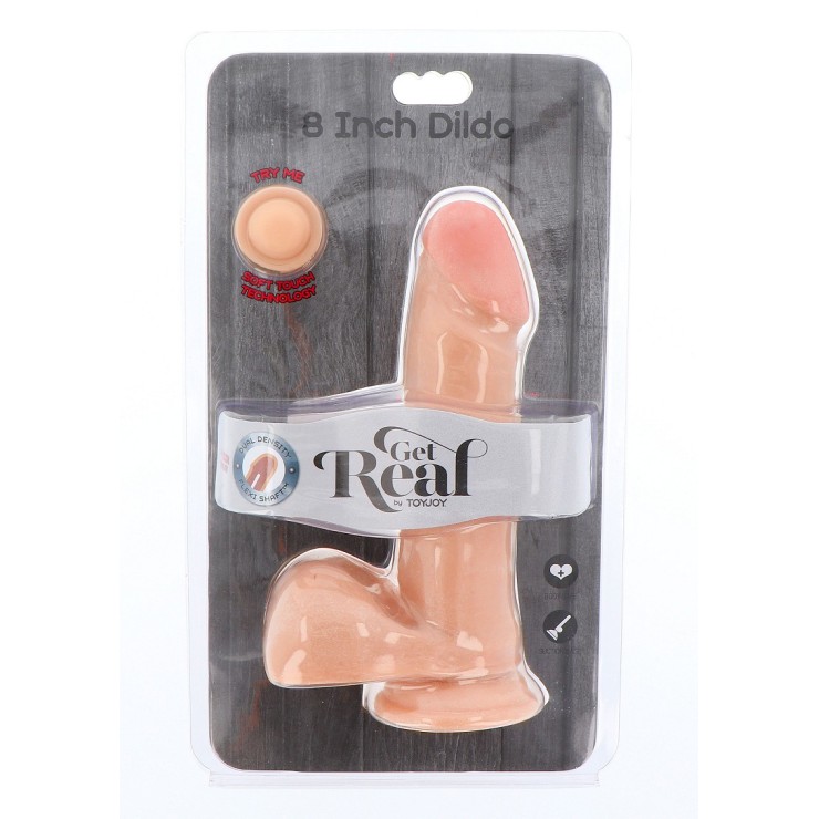 FALLO REALISTICO MORBIDO CON VENTOSA SEX TOY CM. 20