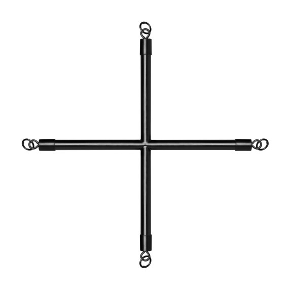 HOGTIE CROSS BAR IN ALLUMINIO CON MOSCHETTONI TONDI PER MANETTE