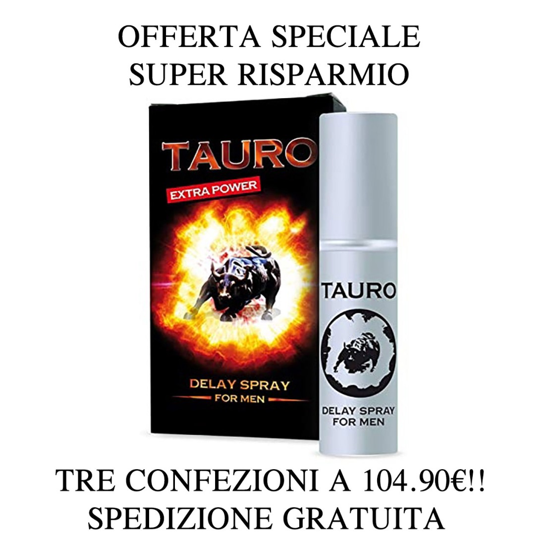 RITARDANTE PER UOMO IN SPRAY TAURO EXTRA POWER...