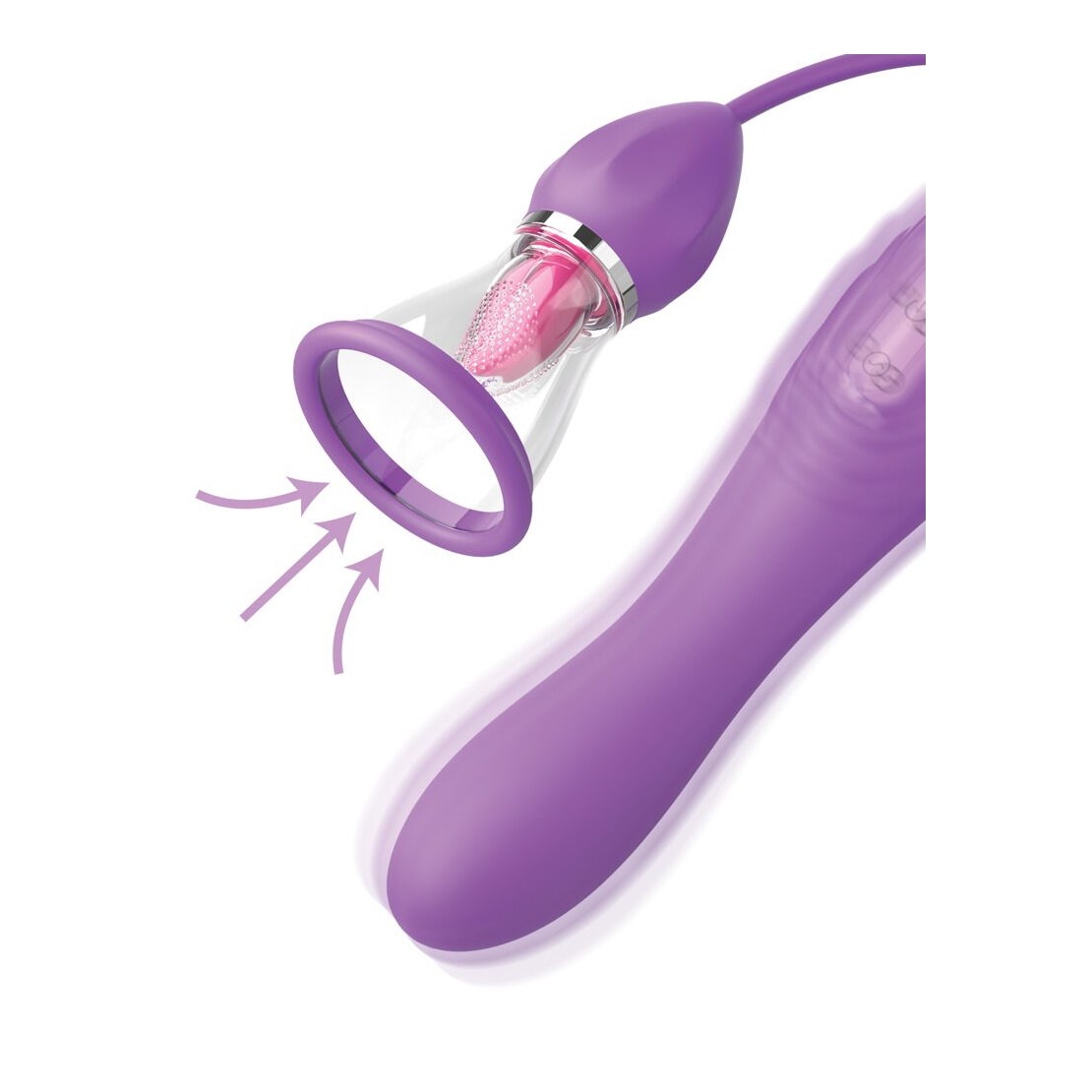 SEX TOY 3IN1 CON LINGUA E POMPETTA PER SUZIONE...