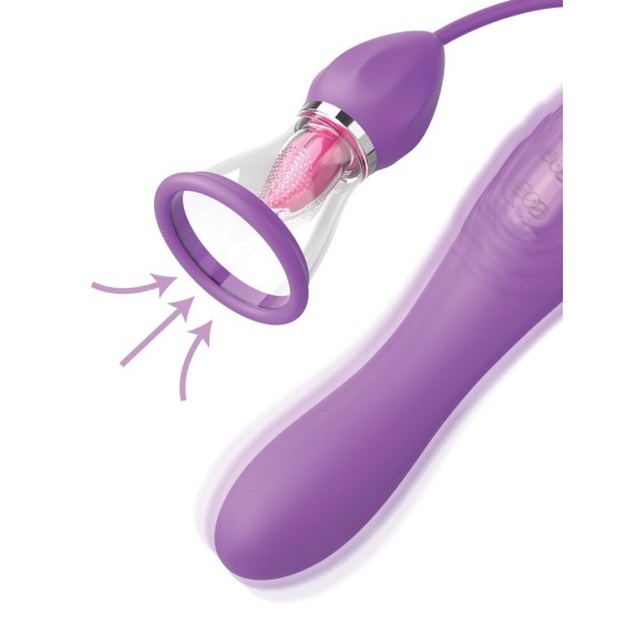 SEX TOY 3IN1 CON LINGUA E POMPETTA PER SUZIONE AUTOMATICA