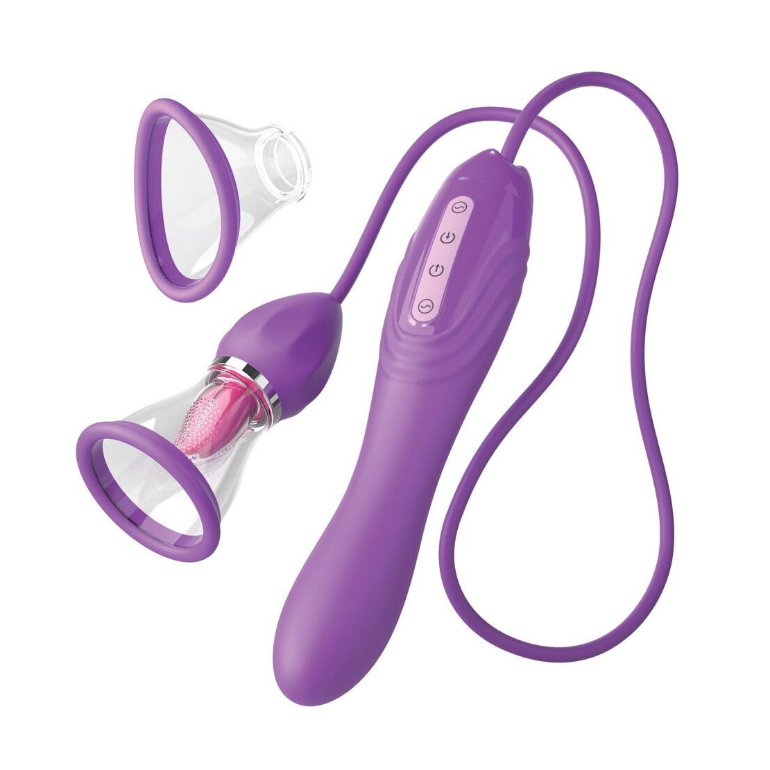 SEX TOY 3IN1 CON LINGUA E POMPETTA PER SUZIONE...