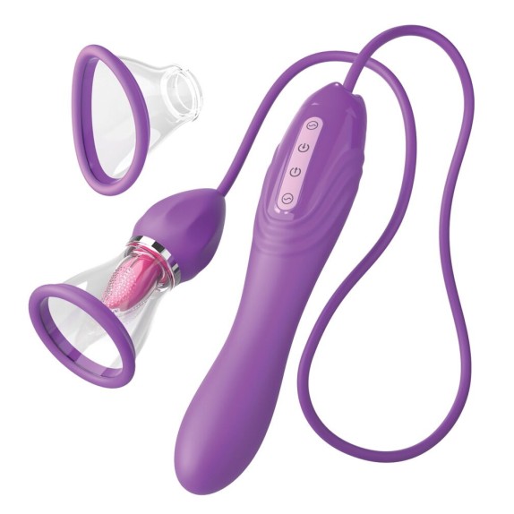 copy of VIBRATORE VAGINALE 3IN1 CON LINGUA E POMPETTA PER SUZIONE AUTOMATICA