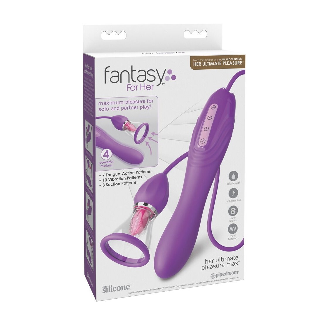 SEX TOY 3IN1 CON LINGUA E POMPETTA PER SUZIONE...