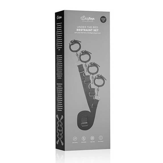 SET COSTRITTIVO DA LETTO CON GINCHIE E MANETTE REGOLABILI