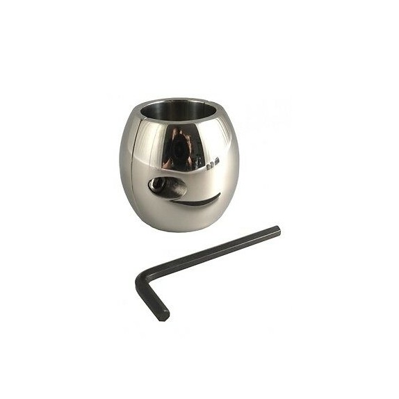 ALLUNGA TESTICOLI IN ACCIAIO SEX TOY DONUT BALL STRETCHER