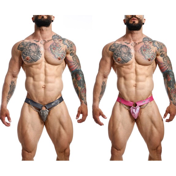 SOSPENSORIO JOCKSTRAP SEXY PER UOMO CON CATENE VARI COLORI