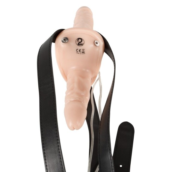 STRAP-ON VIBRANTE PER DONNA SEX TOY DOPPIO DILDO