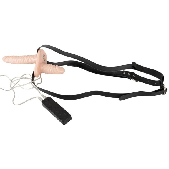 STRAP-ON DUO PROTESI VIBRANTE DOPPIA