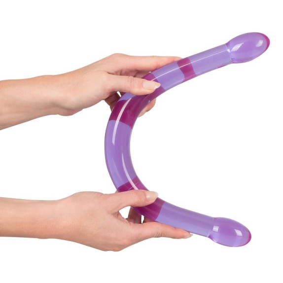 DOUBLE TROUBLE SLENDER FALLO DOPPIO VIOLA 45 CM