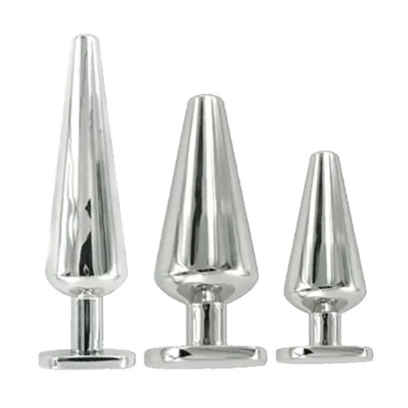 BUTT PLUG- MEDIUM TAPPO ANALE STAINLESS STEEL