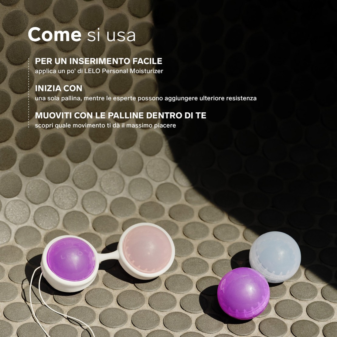 LELO LUNA BEADS GRANDI 4 PALLINE VAGINALI