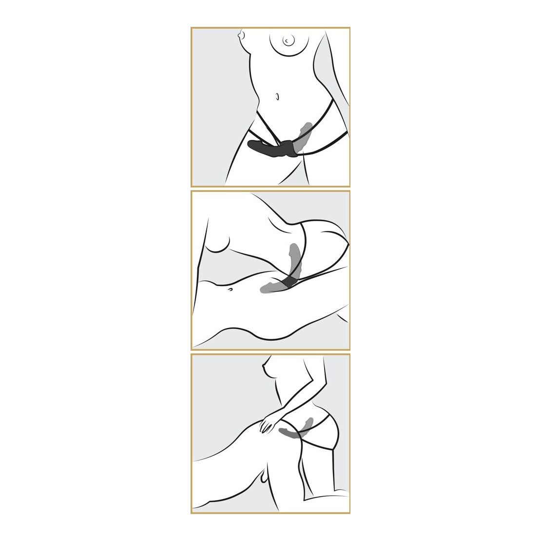 STRAP ON PER LESBICHE VIBRANTE DOUBLE DELIGHT