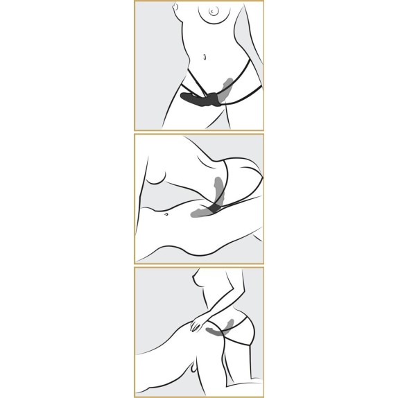 STRAP ON PER LESBICHE VIBRANTE DOUBLE DELIGHT