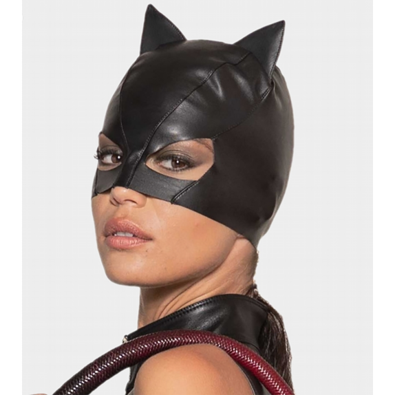MASCHERA SEXY DA GATTA IN FINTA PELLE PER DONNA CATANZARO'