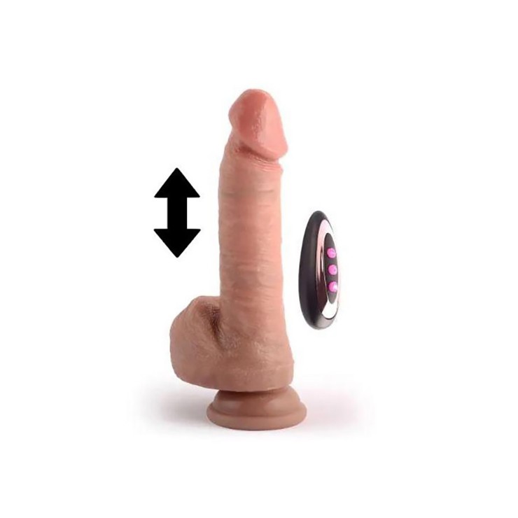 SEX TOY FALLO REALISTICO 18 CM CON MOVIMENTO SU E GIU' E... 2
