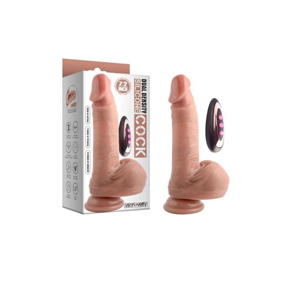 SEX TOY FALLO REALISTICO 18 CM CON MOVIMENTO SU...