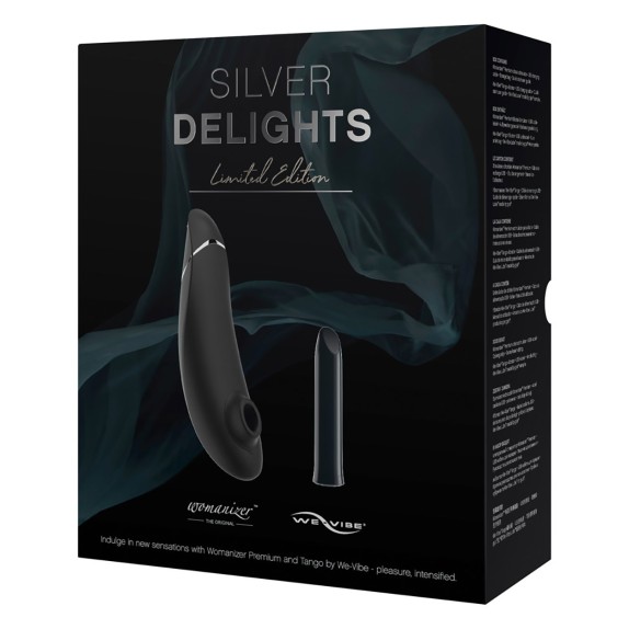 WOMANIZER PREMIUM & TANGO WE VIBE COFANETTO REGALO SILVER DELIGHTS