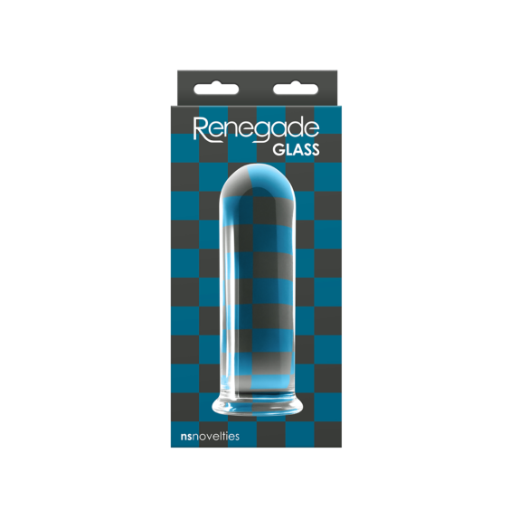 DILDO IN VETRO LISCIO A FORMA CILINDRICA DA 15,5 CM