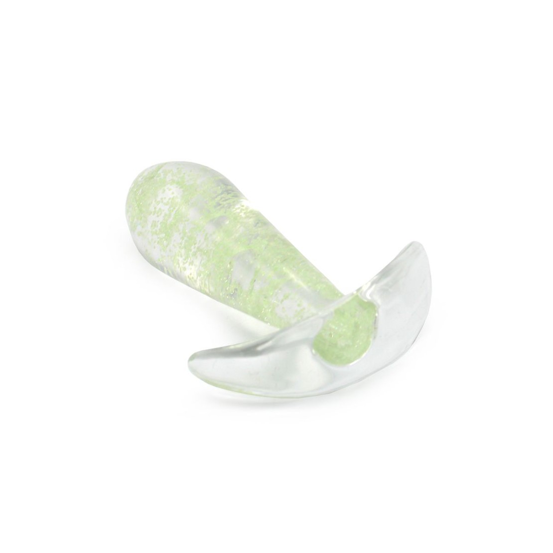 PLUG ANALE IN VETRO SEX TOY UNISEX GLOW IN THE...