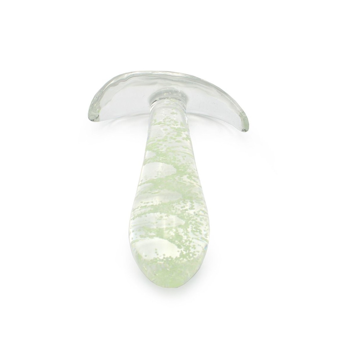 PLUGA ANALE IN VETRO SEX TOY UNISEX GLOW IN THE...