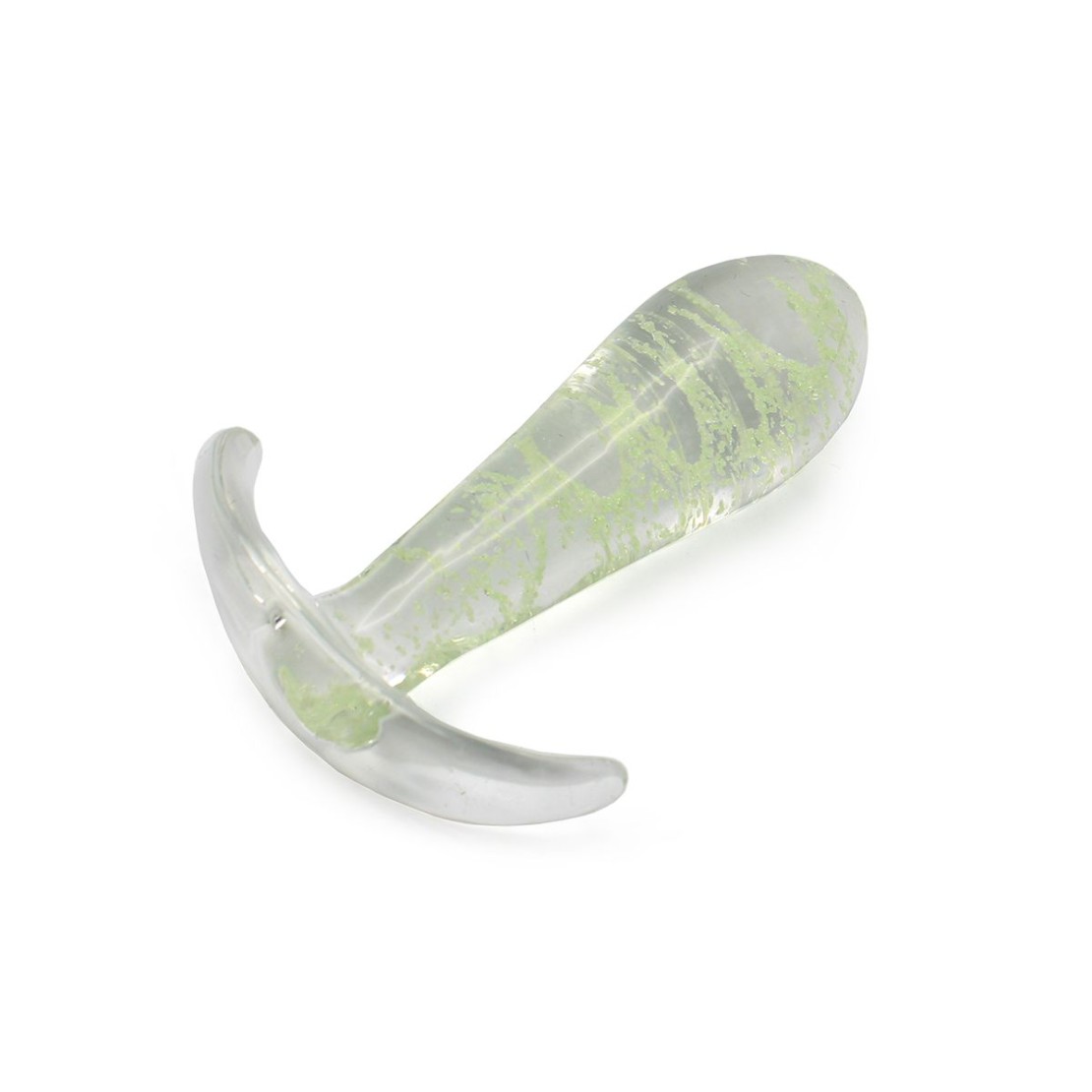 PLUG ANALE IN VETRO SEX TOY UNISEX GLOW IN THE...