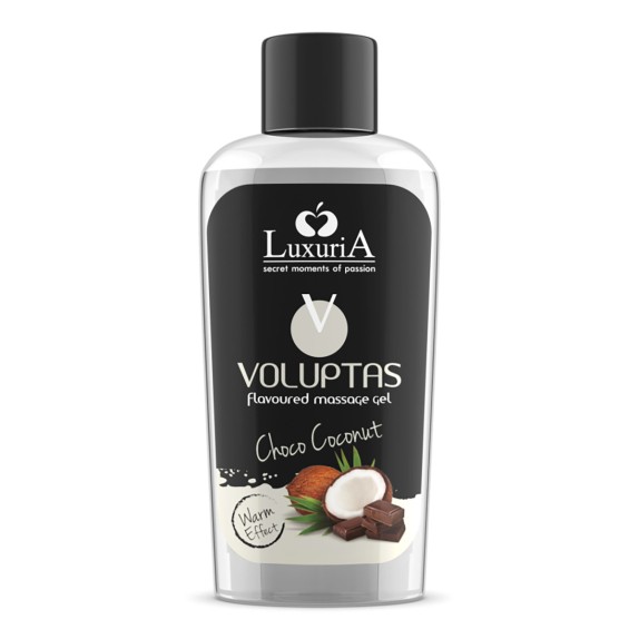 OLIO COMMESTIBILE AL COCCO E CIOCCOLATO PER SEXY MASSAGGIO