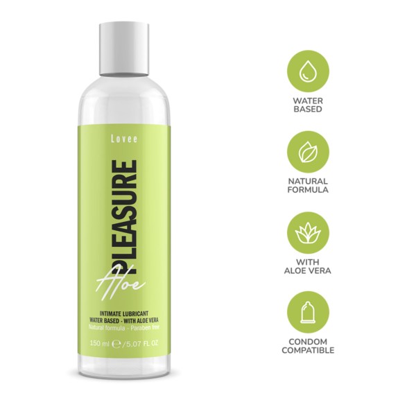 LUBRIFICANTE VAGINALE-ANALE A BASE D'ACQUA CON ALOE VERA 150 ML LOVEE