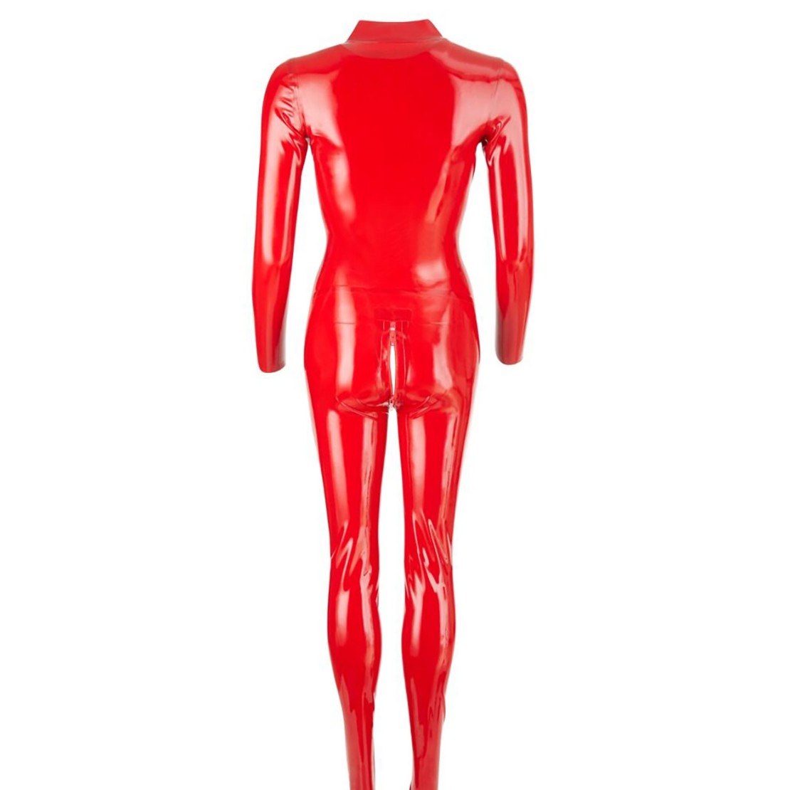 TUTA IN LATEX ROSSO SEXY PER DONNA CON VARIE...