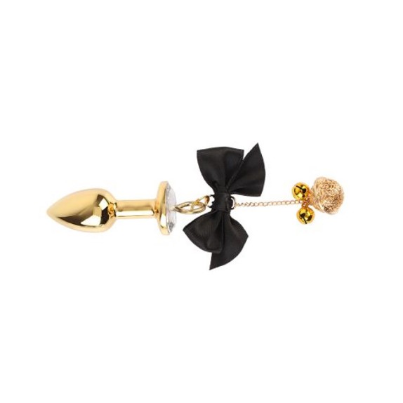 KIT 2 PEZZI PINZETTE SEXY PER CAPEZZOLI E PLUG ANALE CON GIOCCHI E SONAGLI