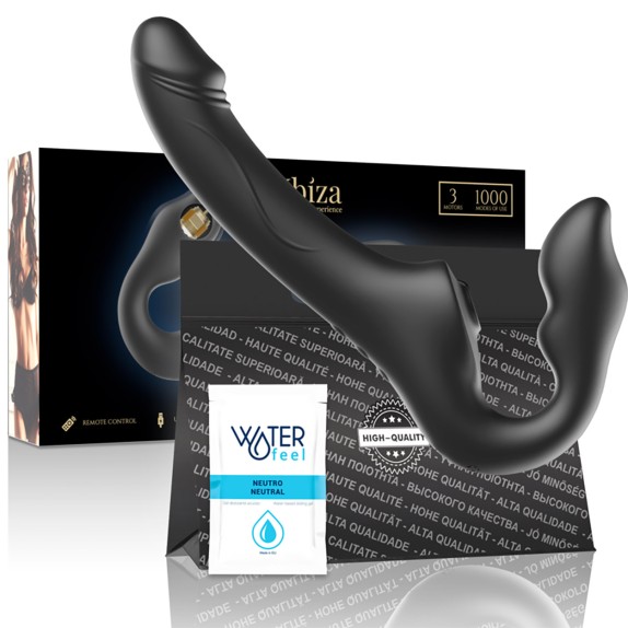 STRAP-ON STRAPLESS PER DONNA SEXY CON STIMOLAZIONE PUNTO G E CLITORIDE E VIBRAZIONE