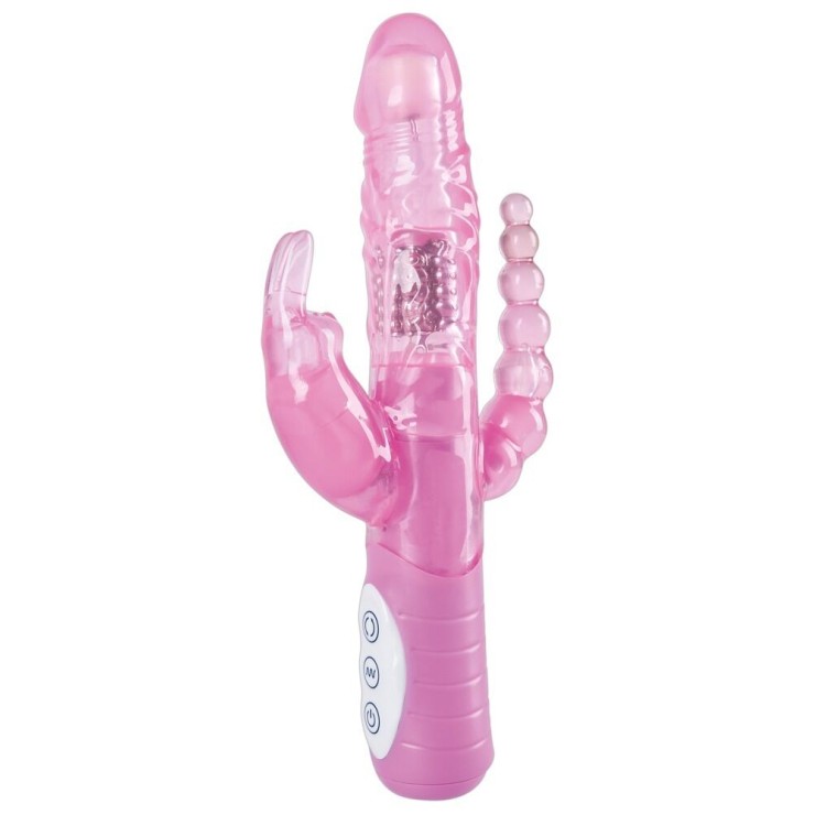 SEXY TOY VIBRATORE RABBIT DOPPIO PIACERE ANALE E VAGINALE 2