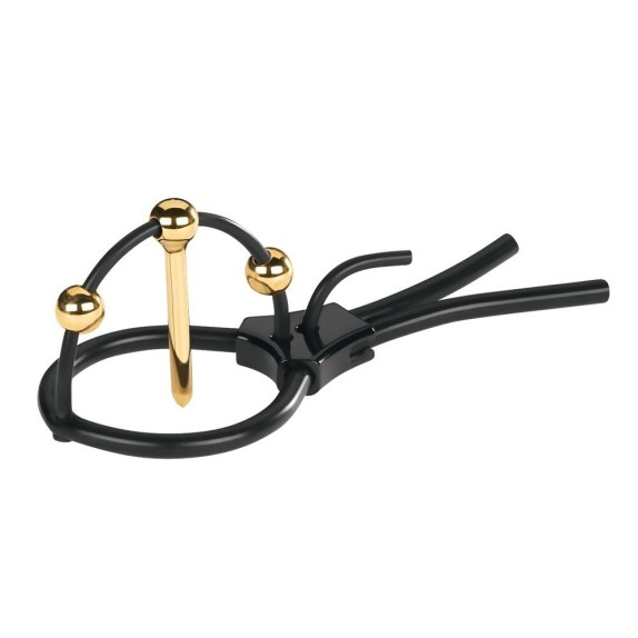 ANELLO PER GLANDE CON PLUG URETRALE PER ELETTRO SEX MY STIM