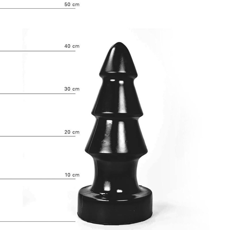 TAPPO ANALE GRANDE ALL BLACK NERO IN GOMMA