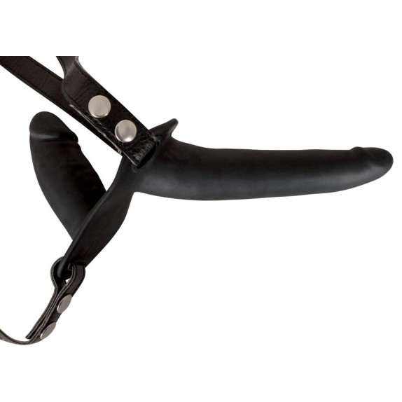 STRAP ON PER DONNA CON CINGHI E E PICCOLO FALLO NERO IN SILICONE