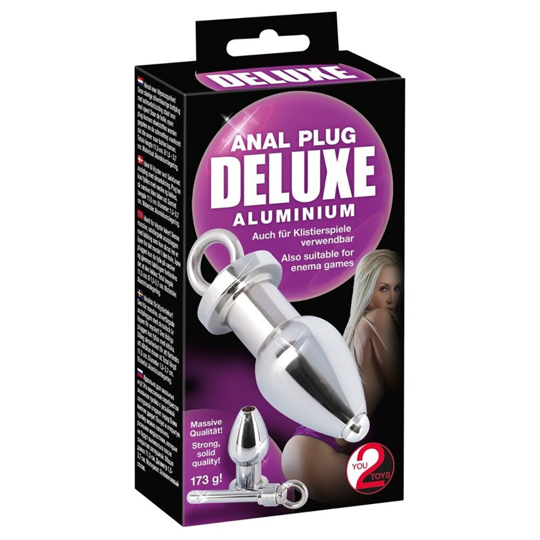 PLUG ANALE IN ALLUMINIO SEX TOY SVITABILE DELUXE
