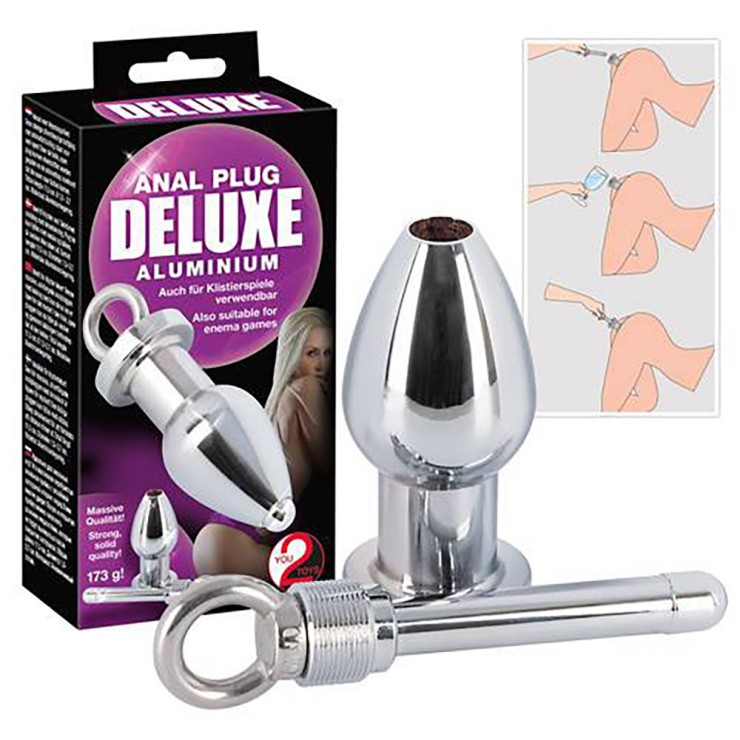 PLUG ANALE IN ALLUMINIO SEX TOY SVITABILE DELUXE