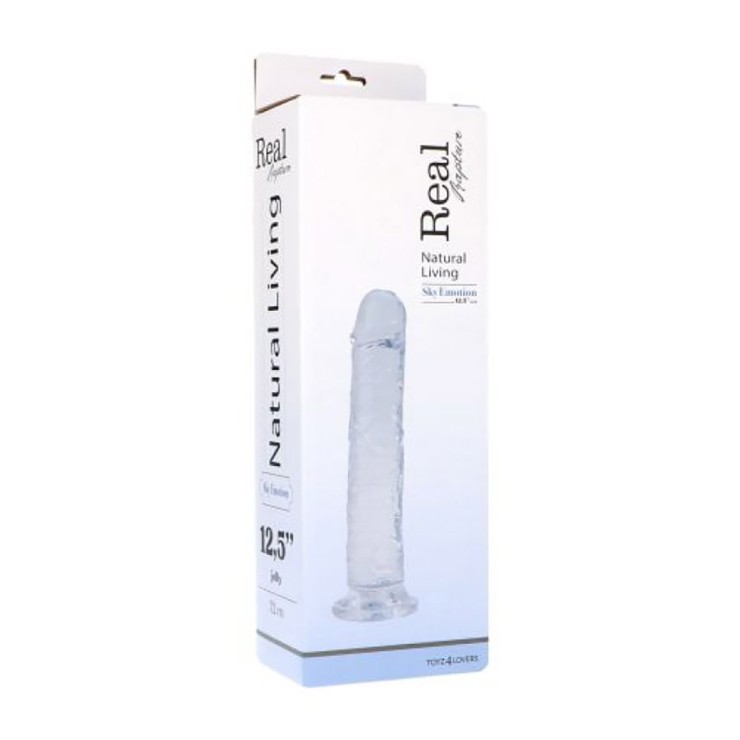 DILDO TRASPARENTE REALISTICO ... CM FALLO CON VENTOSA