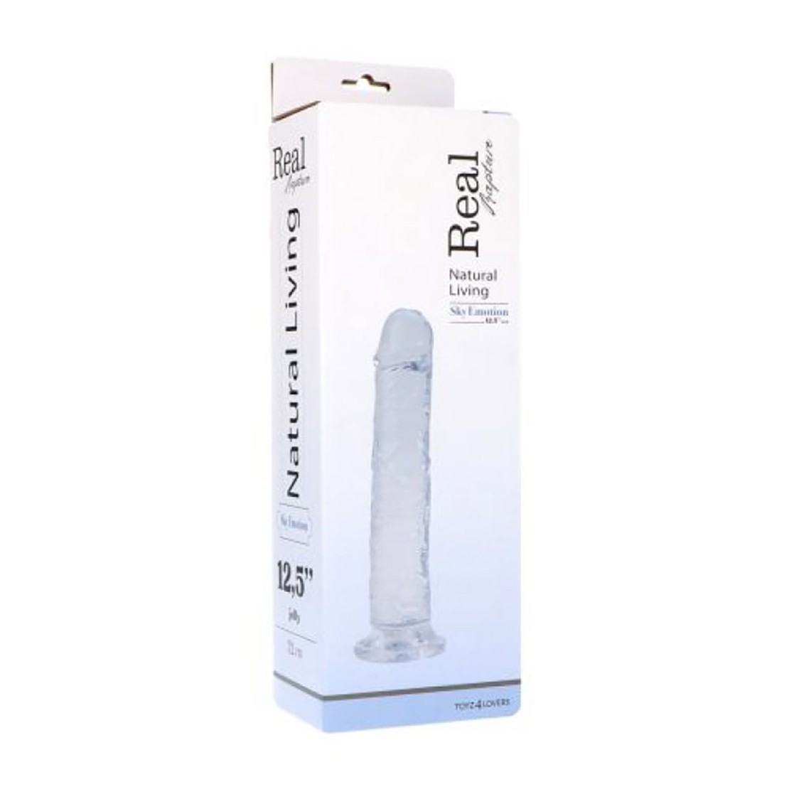 DILDO TRASPARENTE REALISTICO 32 CM FALLO CON...