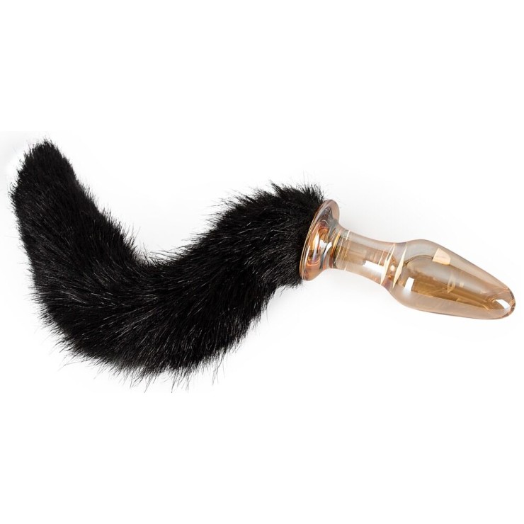 TAPPO ANALE IN VETRO SEX TOY CON CODA GLAS-PLUG 2