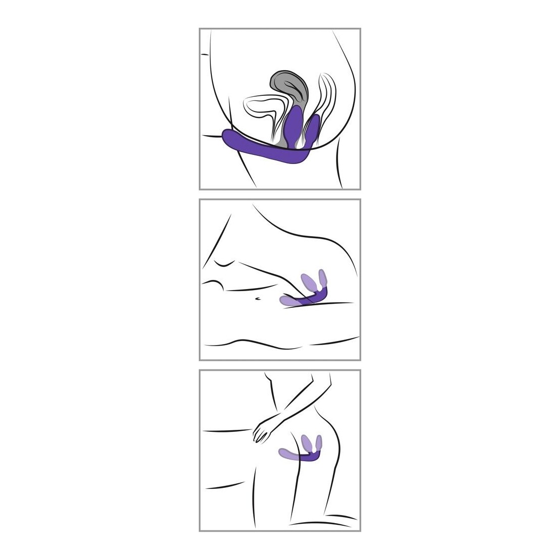 STRAP ON TRIPLA SENZA MUTANDINA TRIPLE TEASER